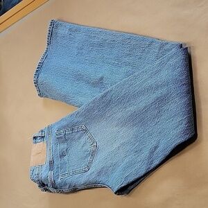 Zara, Size 8, High Waist, Flare Leg Blue Jeans, Gently Used Condition